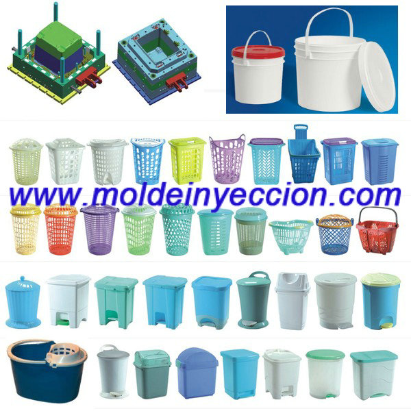 Moldes de cajas y baldes