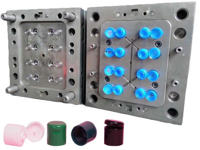 Molde de injeção tampa flip top canal frio|Moldes para injeção tampa ...